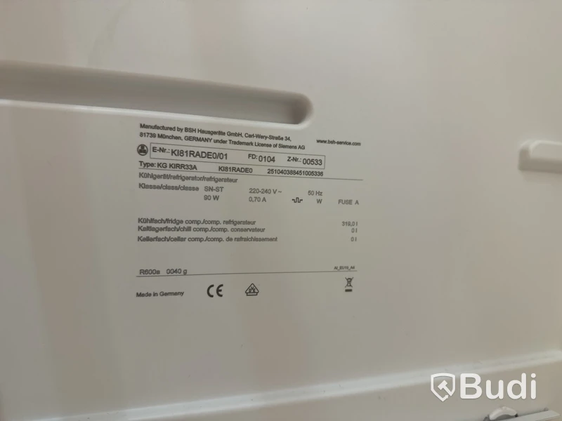 Kyl, Siemens KI81RADE0 ord. pris. ca 18.000 kr.