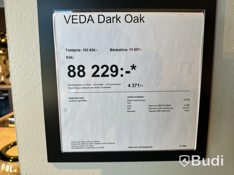 Kök, Kvik Veda Dark Oak
