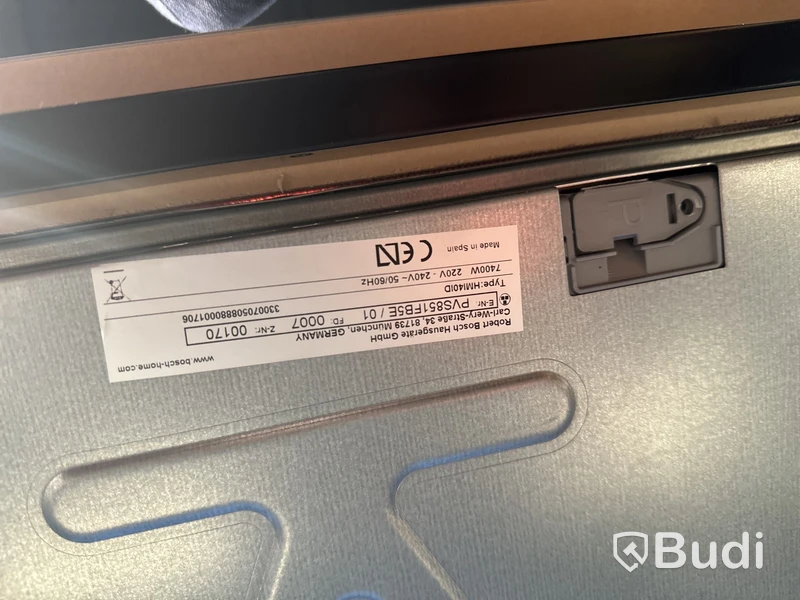 Induktionshäll, Bosch PVS851FB5E ord. pris. ca 8.000 kr.