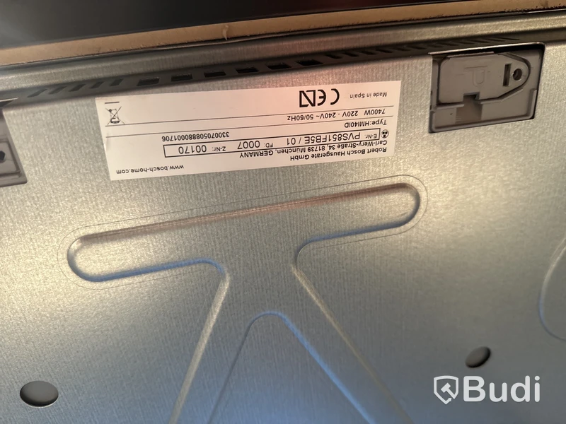 Induktionshäll, Bosch PVS851FB5E ord. pris. ca 8.000 kr.