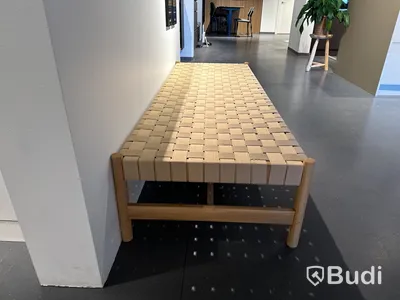 Sittbänk, flätad, ek