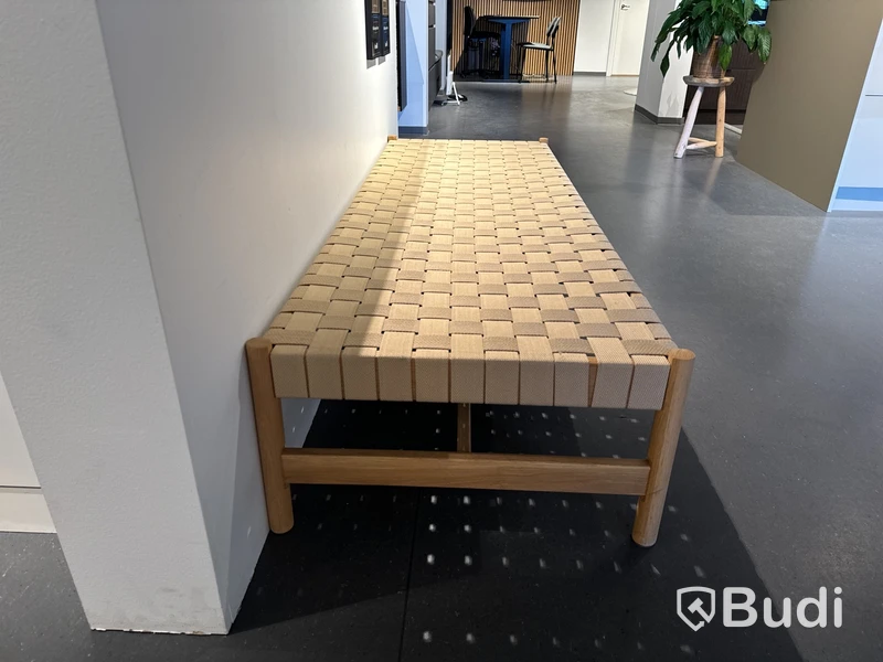 Sittbänk, flätad, ek