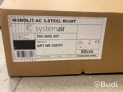Spiskåpa SystemAir Monolit 16 - AC Rostfri (ny)