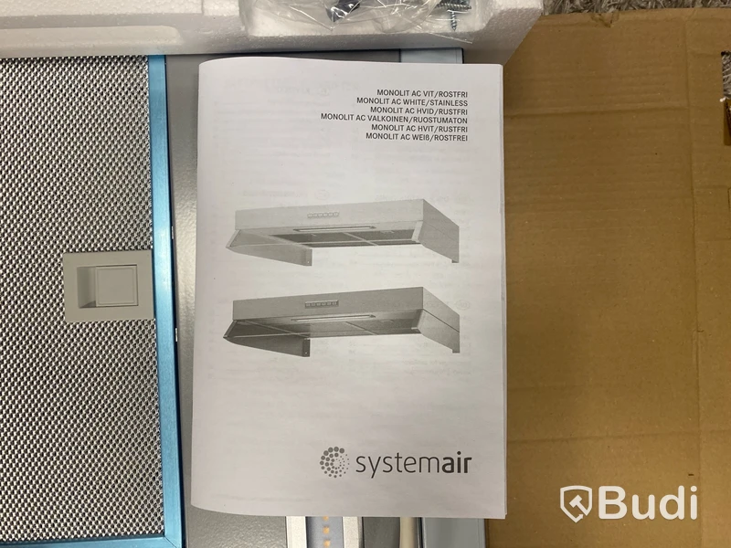 Spiskåpa SystemAir Monolit 16 - AC Rostfri (ny)