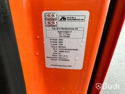 Lastbil Volvo FH500 6x2 | Groth | Öppningsbar sida | 2015 Euro 6