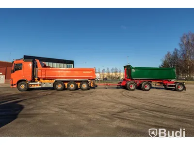 Dumperbil Volvo Fh16 8x4 540-2018 | Fassi | Släp Nor Slep SL-32TT - 2022