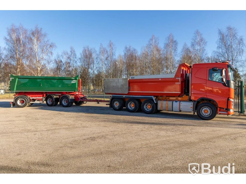 Dumperbil Volvo Fh16 8x4 540-2018 | Fassi | Släp Nor Slep SL-32TT - 2022