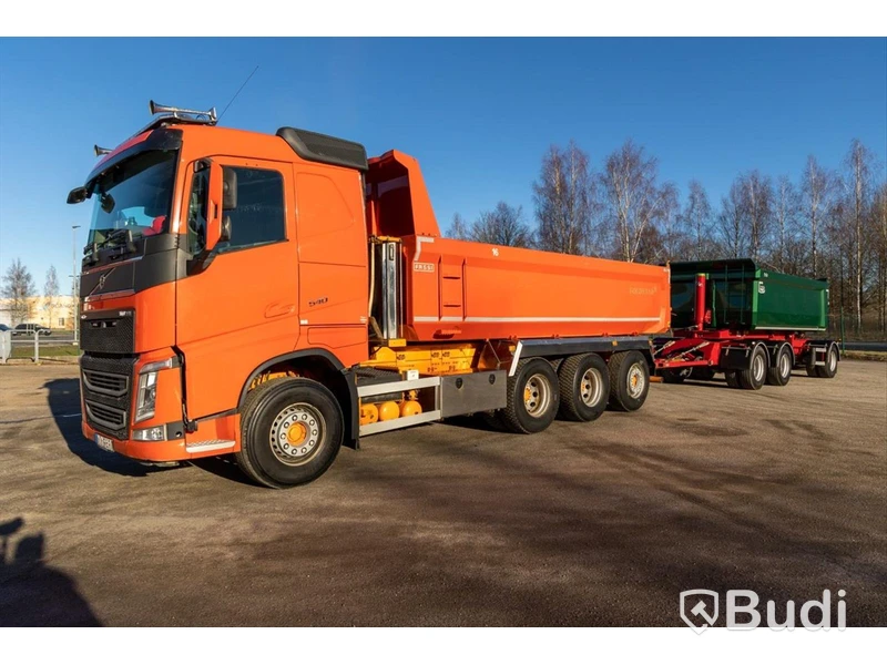 Dumperbil Volvo Fh16 8x4 540-2018 | Fassi | Släp Nor Slep SL-32TT - 2022