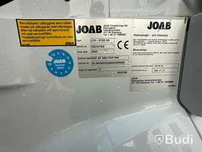 Lastväxlare DAF XF 530 FAW 8x4-2019, Exclusive-line, Joab -