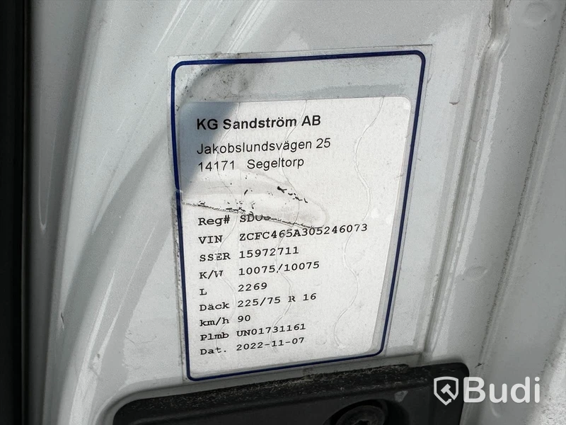 Gasbil Iveco Daily -2018 65NP 3 .0 JTD CNG Hi -Matic ,136 HK,Cabskåp