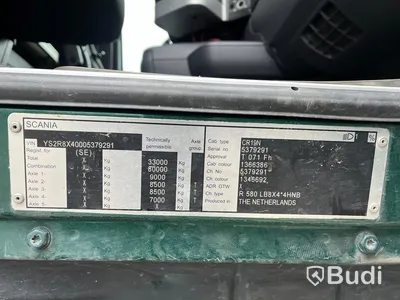 Lastbil SCANIA R580 8x4 dumper -2015