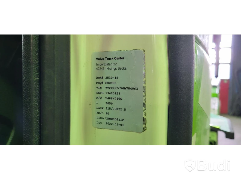 Lastbil Volvo FMX 410 6x2 - JOAB Liftdumper | 2016
