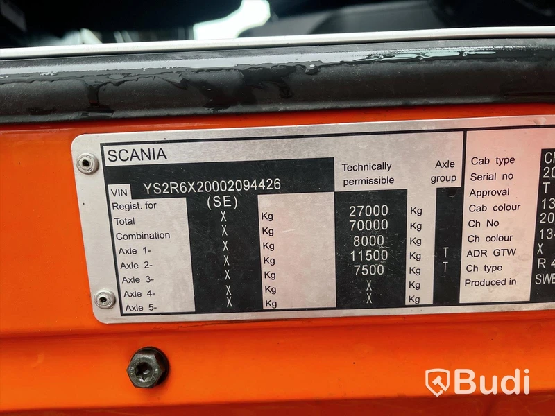 Lastbil Scania R480 6x2, 2014 | VAK | VBG