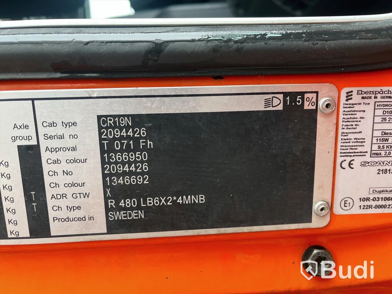 Lastbil Scania R480 6x2, 2014 | VAK | VBG