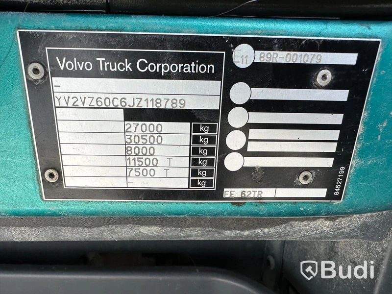 Tippbil Volvo FE 350  | 2018 | Allisonlåda | Zetterbergs ZD4| Nybesiktigad