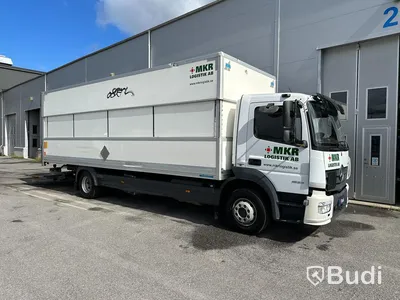 tertagen till MKR  Lastbil Mercedes-Benz 967PKX3 Atego | Höj & Sänk skåp | 2015