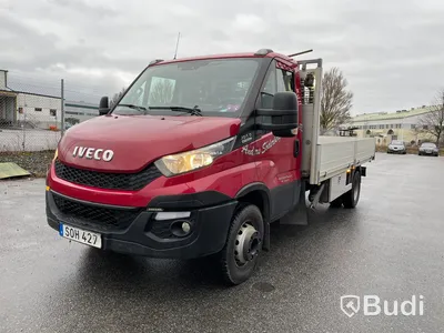 Lastbil Iveco Daily 70c17HA8 Pallfinger kran med EFAB byggnation Euro6