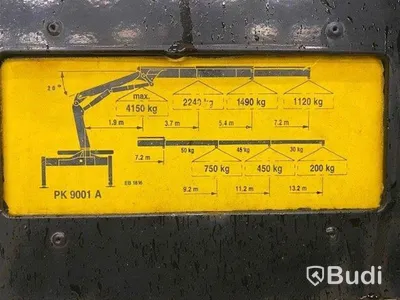 Lastbil Volvo FM260 4x2 med Pallfinger 9001 Kranflak med baklyft