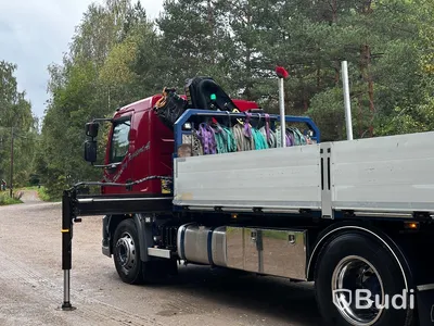 Kranbil DAF LF 290 FA | 2016 | Brädgårdsbil | Kranflak med vikbar baklyft
