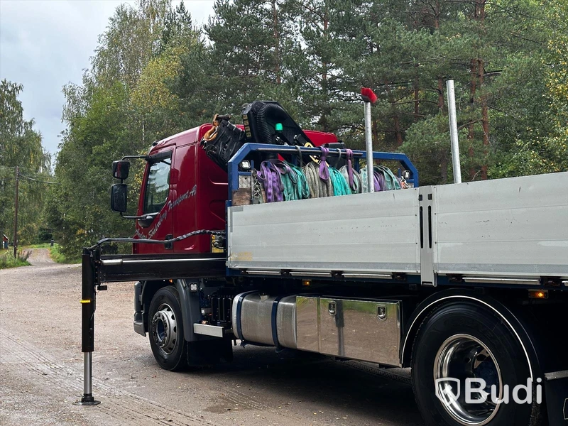 Kranbil DAF LF 290 FA | 2016 | Brädgårdsbil | Kranflak med vikbar baklyft
