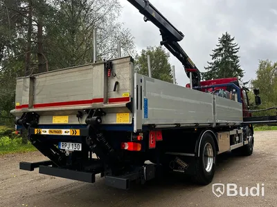 Kranbil DAF LF 290 FA | 2016 | Brädgårdsbil | Kranflak med vikbar baklyft