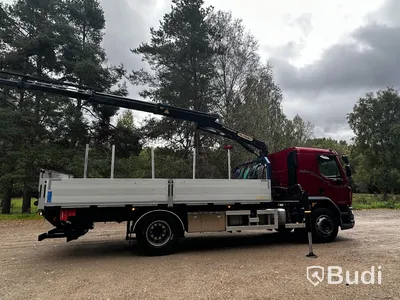 Kranbil DAF LF 290 FA | 2016 | Brädgårdsbil | Kranflak med vikbar baklyft