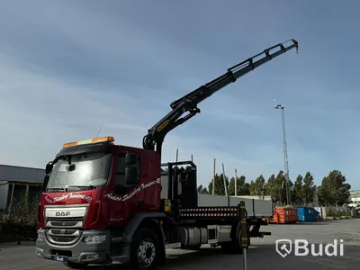 Kranbil DAF LF 290 FA | 2017 | Brädgårdsbil | Kranflak med vikbar baklyft | PK19.001 - EXPORT