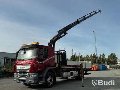 Kranbil DAF LF 290 FA | 2017 | Brädgårdsbil | Kranflak med vikbar baklyft | PK19.001 - EXPORT