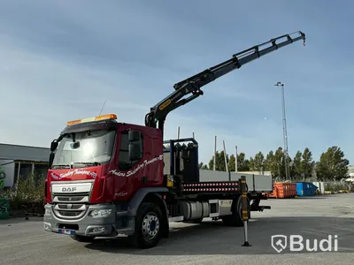 Kranbil DAF LF 290 FA | 2017 | Brädgårdsbil | Kranflak med vikbar baklyft | PK19.001 - EXPORT
