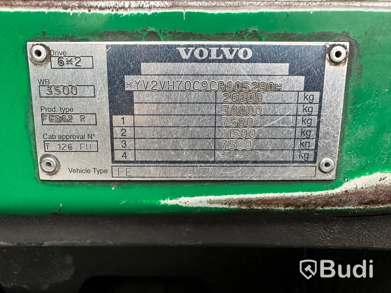 Baklastare Volvo FE 6X2 300 EEV - 2012 | NTM - EXPORT
