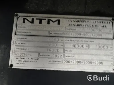 Släp Ntm Utpl-4 2022 | Öppningsbar sida | rullat ca 500mil