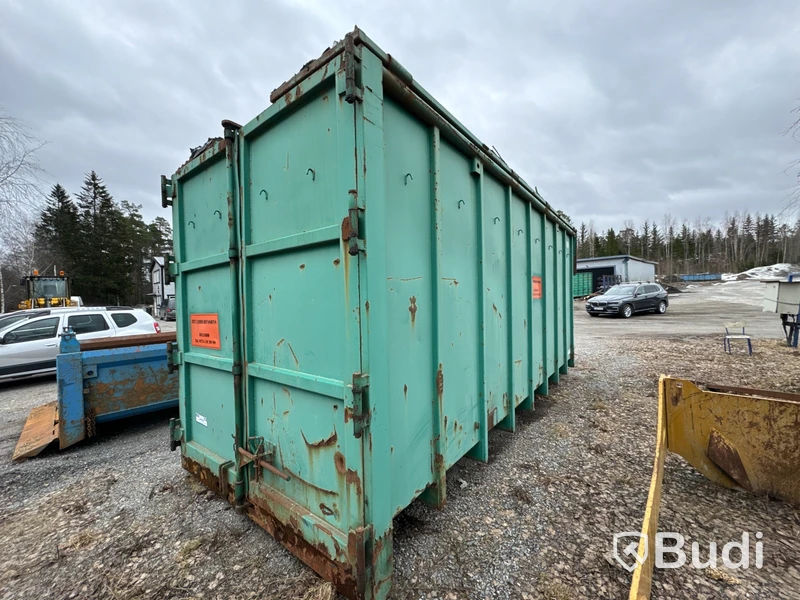 Lastväxlarcontainer Lastväxlarflak 38m2 med tak