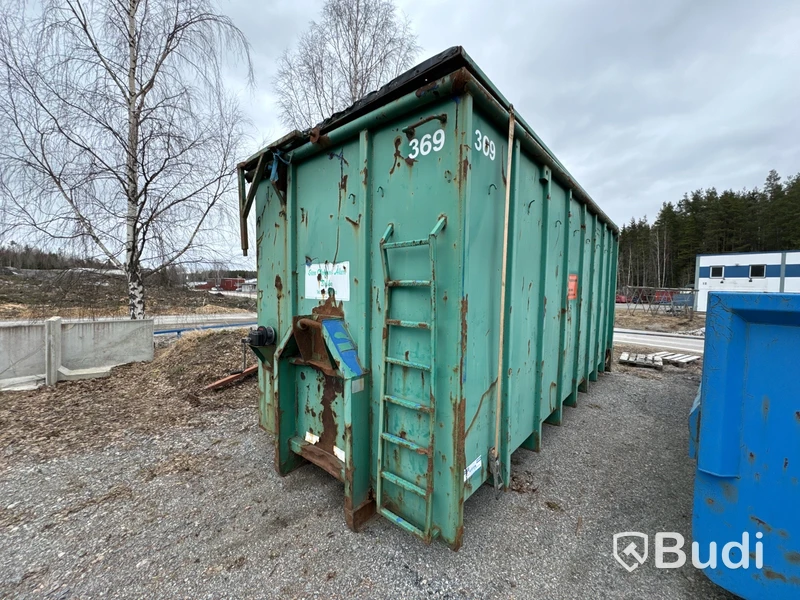 Lastväxlarcontainer Lastväxlarflak 38m2 med tak
