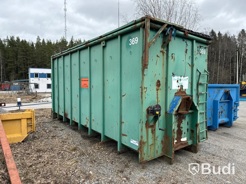 Lastväxlarcontainer Lastväxlarflak 38m2 med tak