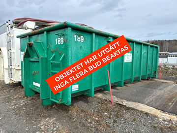 Lastväxlarcontainer ca25 kubik- OBJEKTET HAR UTGÅTT- OBJEKTET HAR UTGÅTT- OBJEKTET HAR UTGÅTT