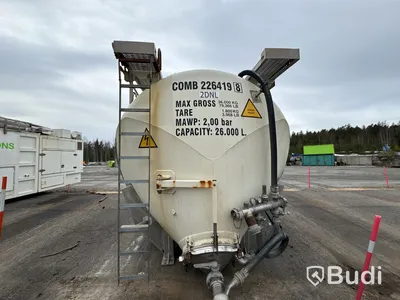 Bulktank i aluminium kört djurfoder och pellets