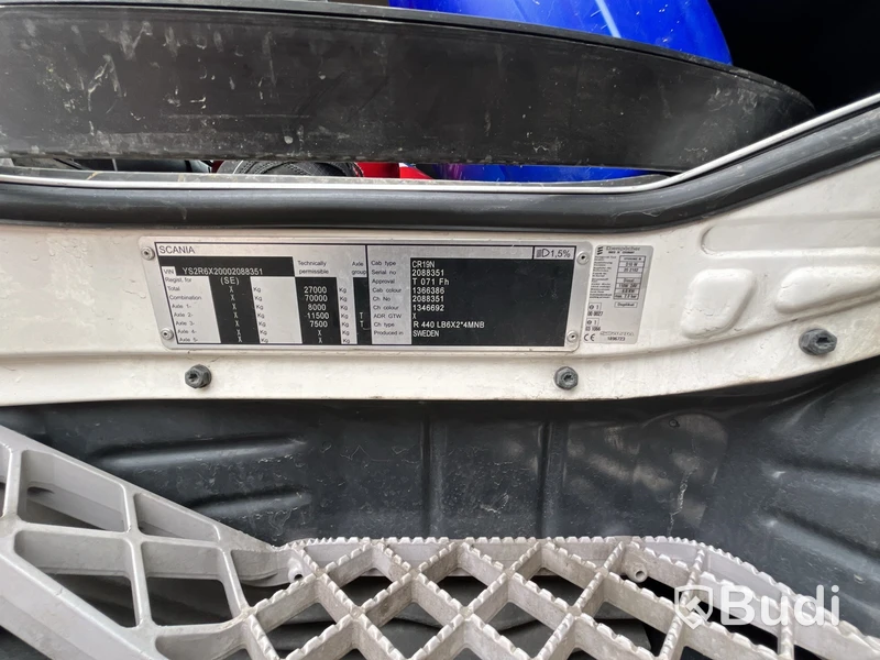 Lastbil Scania R440 6X2-4MNB -2013 | PLS-skåp med öppningsbarsida