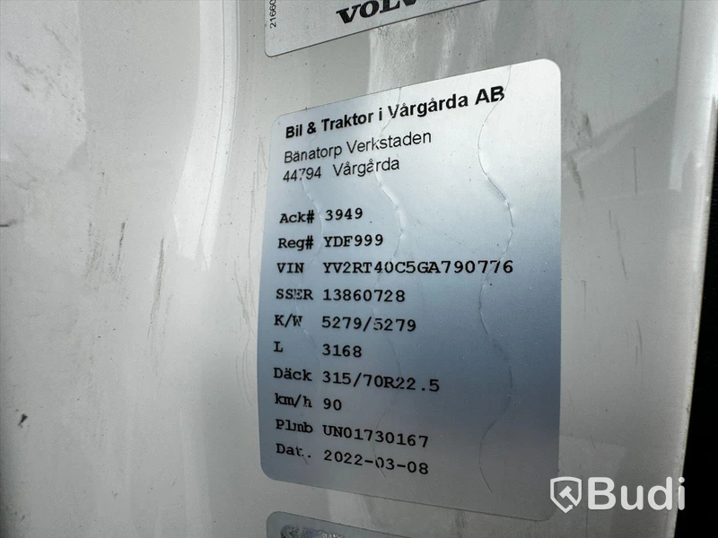 Dragbil VOLVO FH 500 -2016