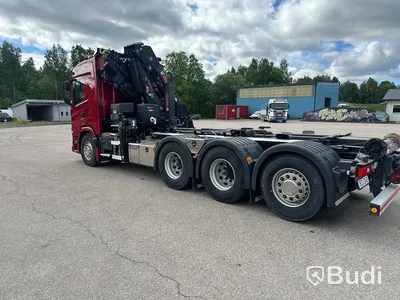 Lastbil Scania G500 8x4 2020 Tillverkare: Hiab Mätarställning (km): 14000