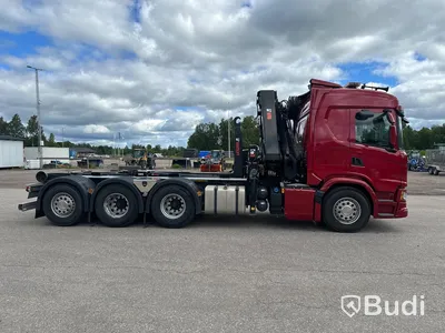 Lastbil Scania G500 8x4 2020 Tillverkare: Hiab Mätarställning (km): 14000