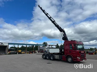 Lastbil Scania G500 8x4 2020 Tillverkare: Hiab Mätarställning (km): 14000