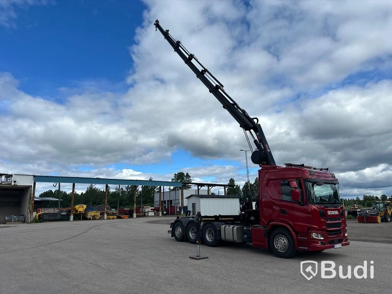 Lastbil Scania G500 8x4 2020 Tillverkare: Hiab Mätarställning (km): 14000