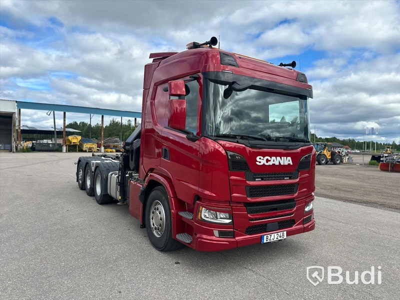 Lastbil Scania G500 8x4 2020 Tillverkare: Hiab Mätarställning (km): 14000