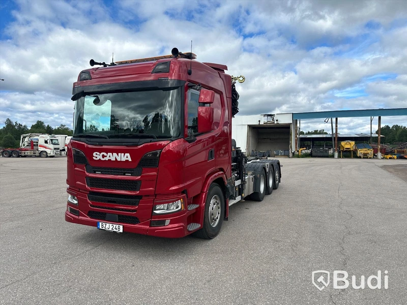 Lastbil Scania G500 8x4 2020 Tillverkare: Hiab Mätarställning (km): 14000