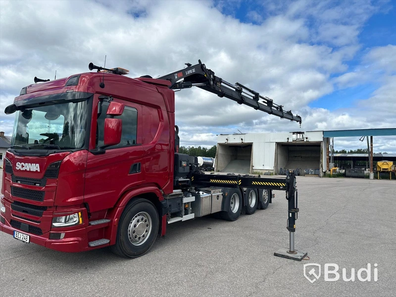 Lastbil Scania G500 8x4 2020 Tillverkare: Hiab Mätarställning (km): 14000