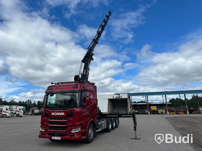 Lastbil Scania G500 8x4 2020 Tillverkare: Hiab Mätarställning (km): 14000