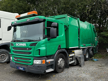 Baklastare Scania P340 6X2-4HNB -2014 | Reparationsobjekt  Motorhaveri