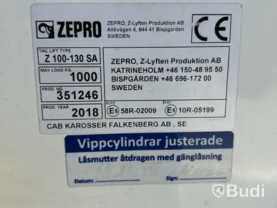 Volvo FL 210 | 16610 mil | 2018 | Zepro | värme i CAB-skåp
