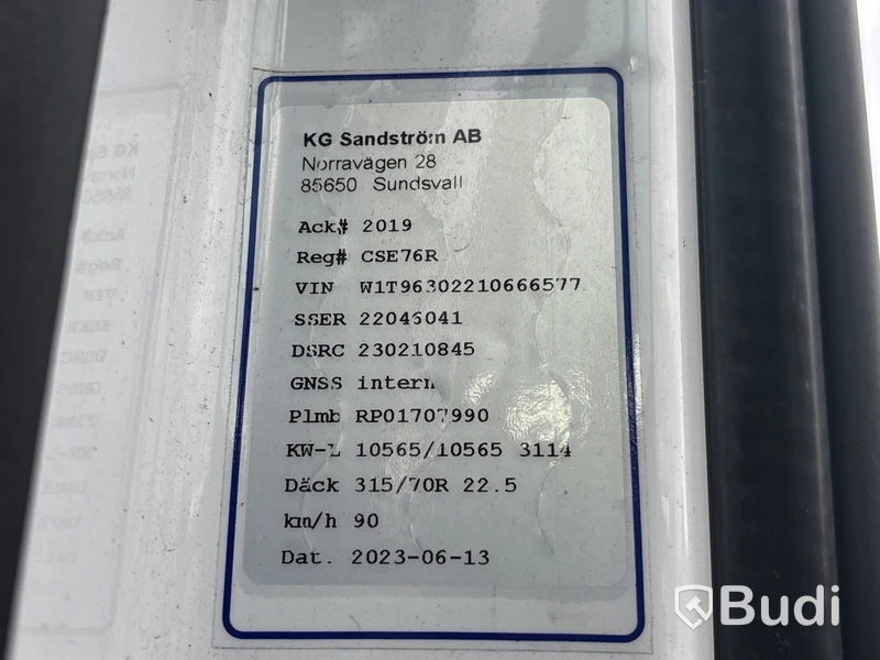 Kylbil Mercedes-Benz Actros | 9518 mil |  2023 | Salaskåp | Zepro | ÖBS