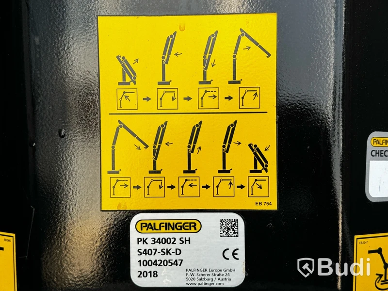Kranbil Scania G370 6X2-4NB -2018 | Palfinger PK34002-SH E med Jib | 1-Brukare